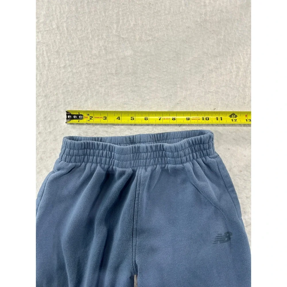 New Balance Boys Blue Fleece Jogger Sweatpants Size 12 Elastic Waist Athletic